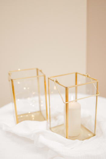 Image principal du produit Crupina lanterne verre & métal dorée